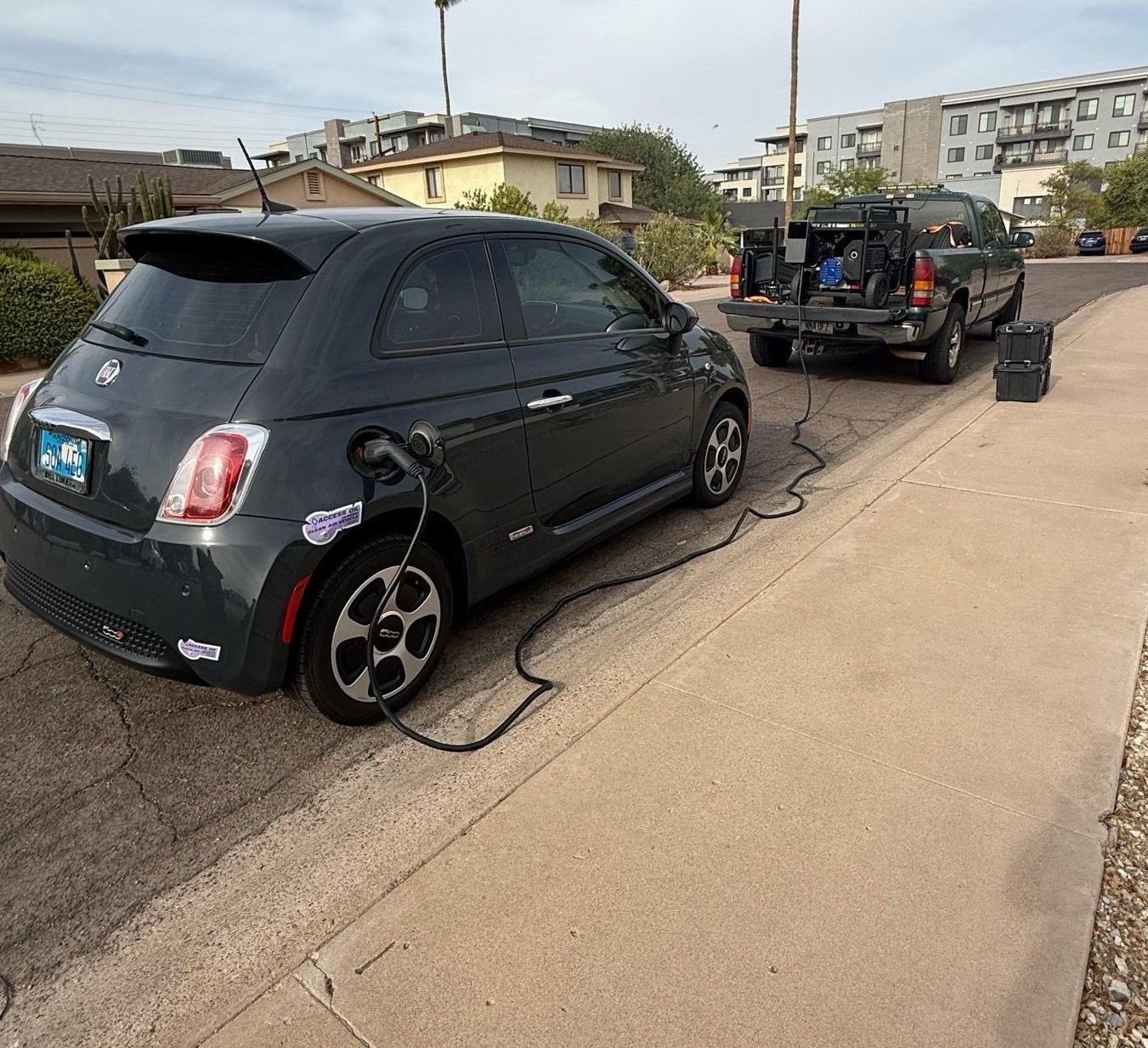 Mobile EV charging in Queen Creek Arizona