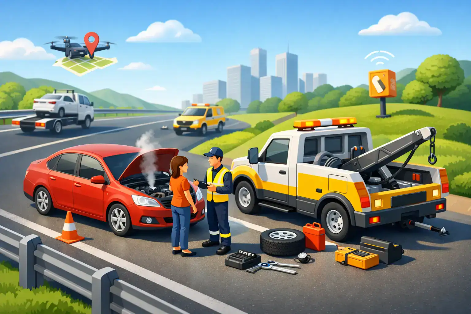How Does Emergency Roadside Assistance Work?